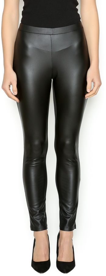 Pleður leggings - leður look