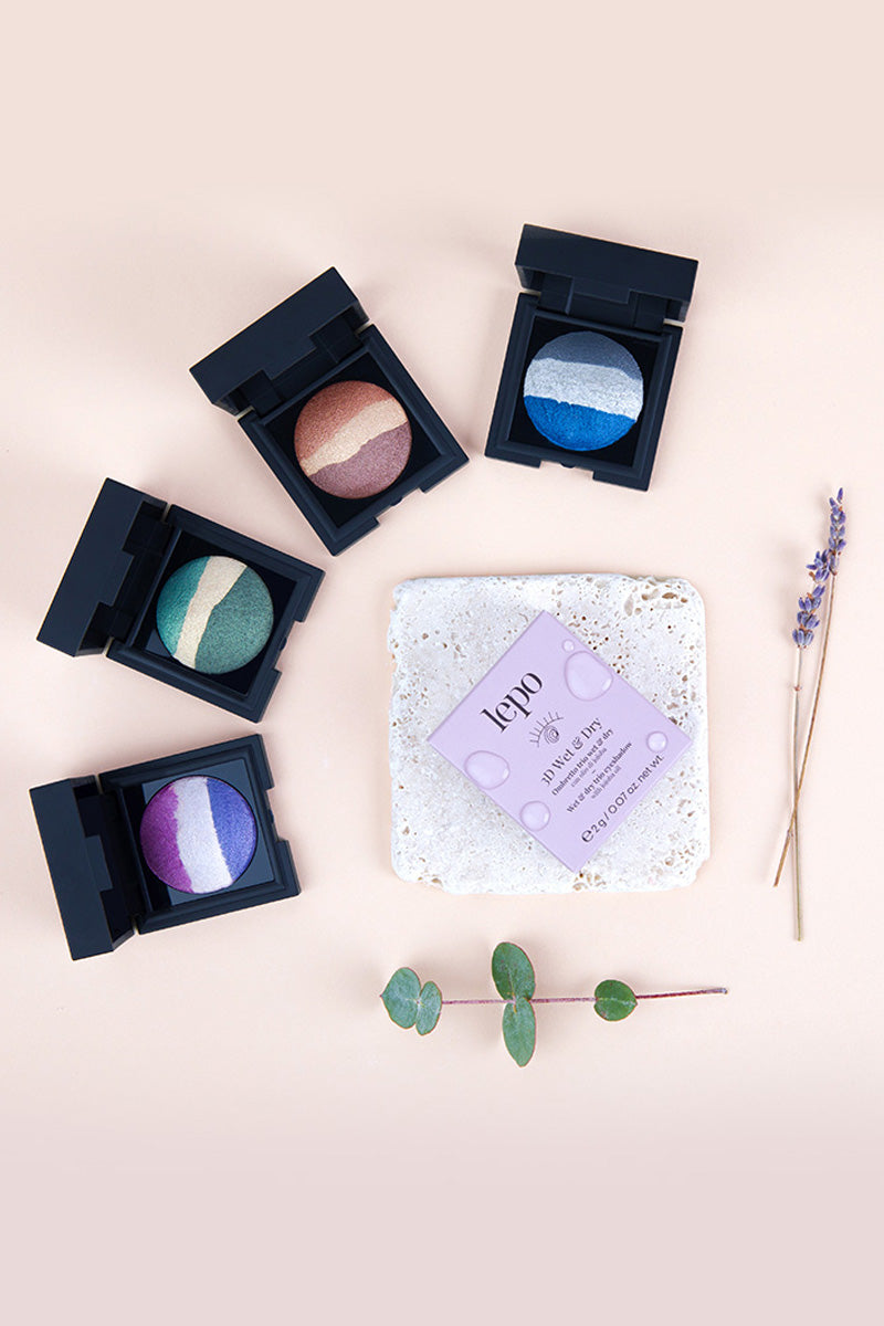 Augnskuggar Trio Lepo - 3D Wet & Dry Wet