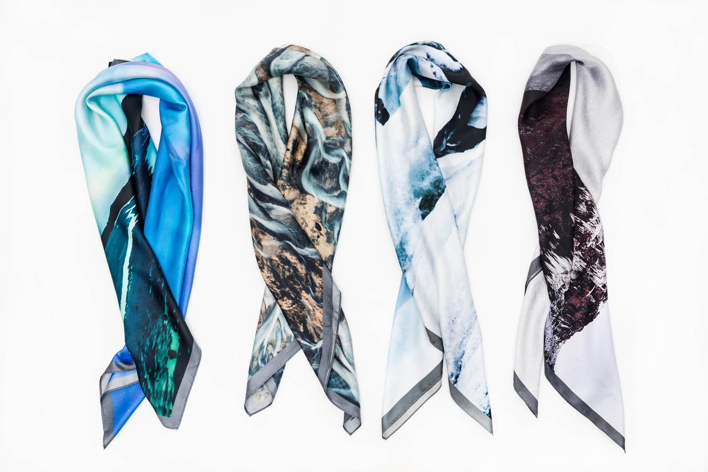 Silki slæður frá MEMO Iceland